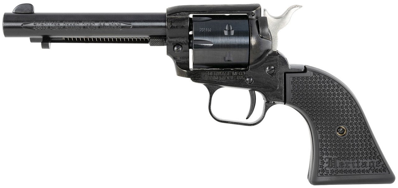 Heritage Rough Rider .22 LR, 4.75" Barrel, Polymer Grip, Black, 6rd - Image 3