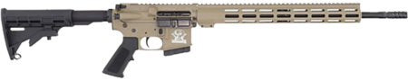 Great Lakes GLFA 350 Legend 5rd,18" Stainless Threaded Barrel, Flat Dark Earth Cerakote Picatinny Rail Aluminum Receiver, M-Lok Handguard, Black Stock, Mil-Spec Grip