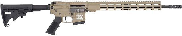 Great Lakes GLFA 350 Legend 5rd,18" Stainless Threaded Barrel, Flat Dark Earth Cerakote Picatinny Rail Aluminum Receiver, M-Lok Handguard, Black Stock, Mil-Spec Grip