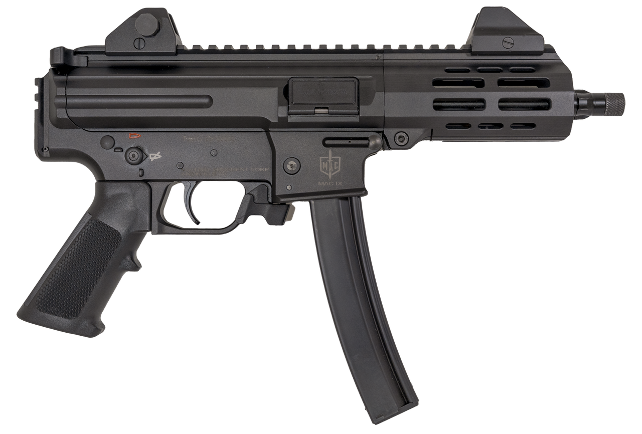 Military Arms Corporation MAC IX 9mm, 6.5" Barrel, Black, 2x30rd Mags
