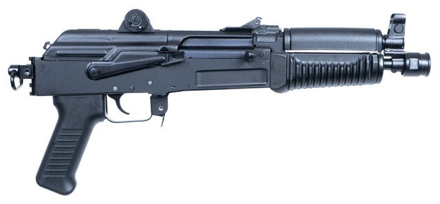 Arsenal SAM7K-44 7.62x39, 8.5" Threaded Barrel, Black, Milled Rec, Polymer Furniture, 5rd