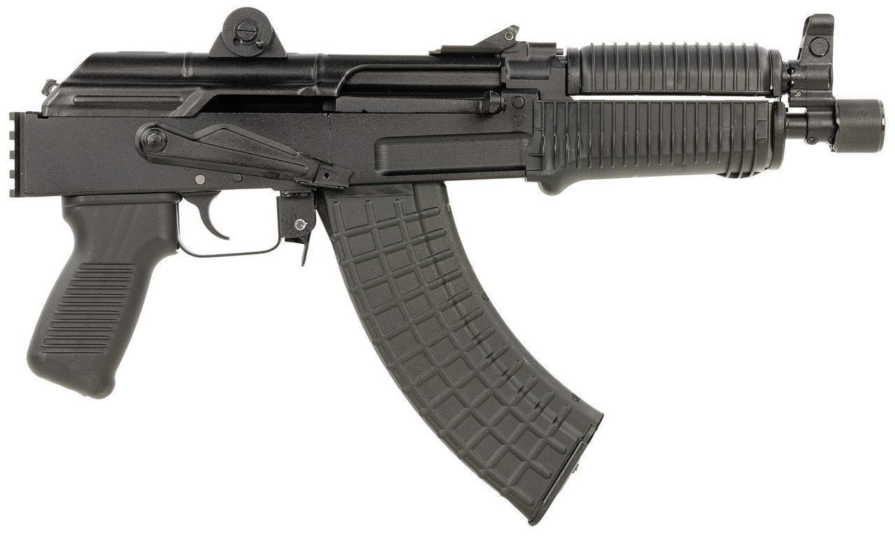 Arsenal SAM7K 7.62x39, 8.5" Threaded Barrel, Black, Polymer Furniture, 30rd