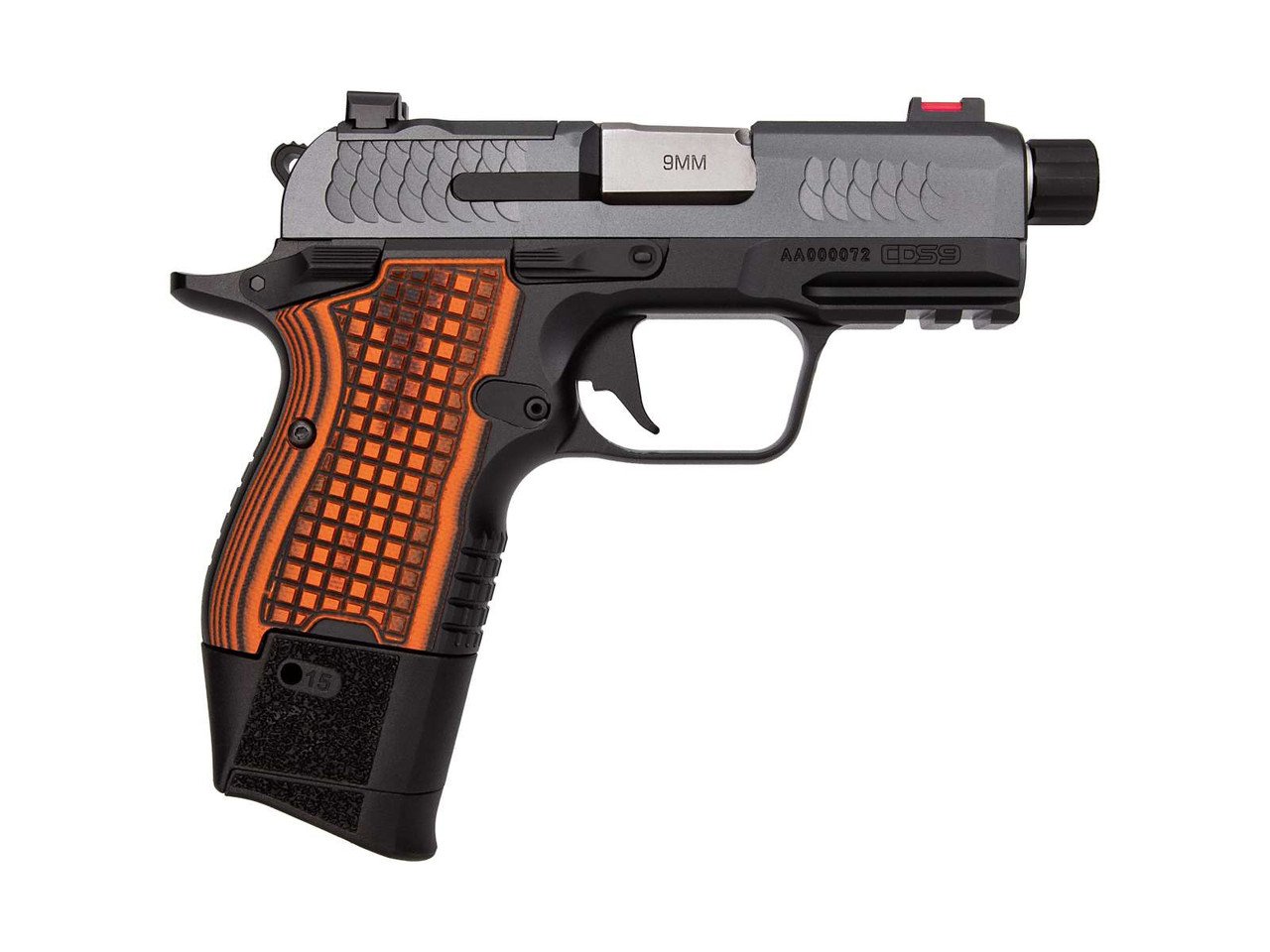 Kimber CDS9 TFS 9mm, 3.64" Threaded Barrel, KimPro II Finish, Ambi Controls, Optic Ready, 15rd