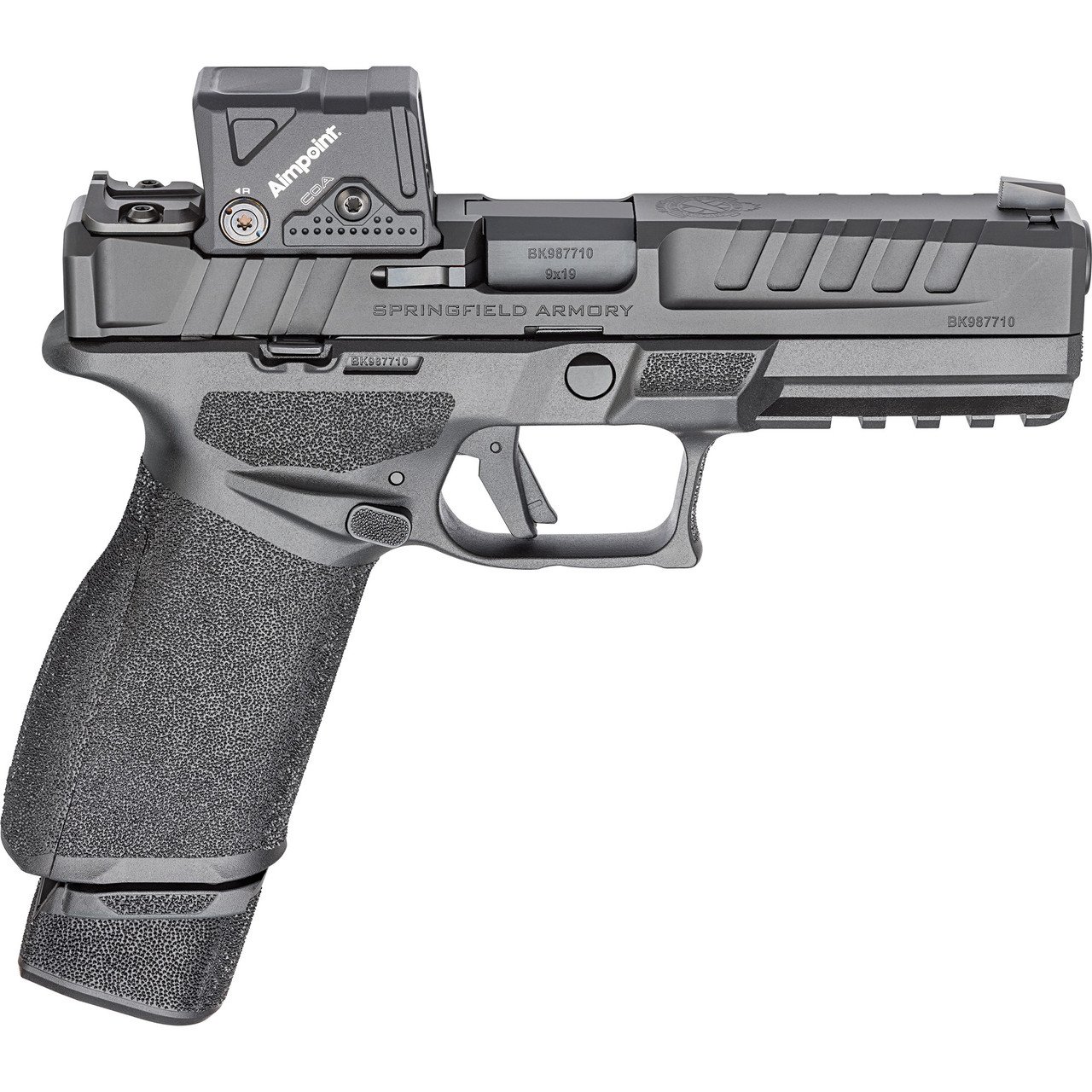 Springfield Echelon 4.5F COA Full Size, 9MM, 4.5" Barrel, Black, Aimpoint COA 3.5 MOA Dot Sight, Tritium Front Sight, Tactical Rack U-Dot Rear, 1x20rd & 1x17rd Mags