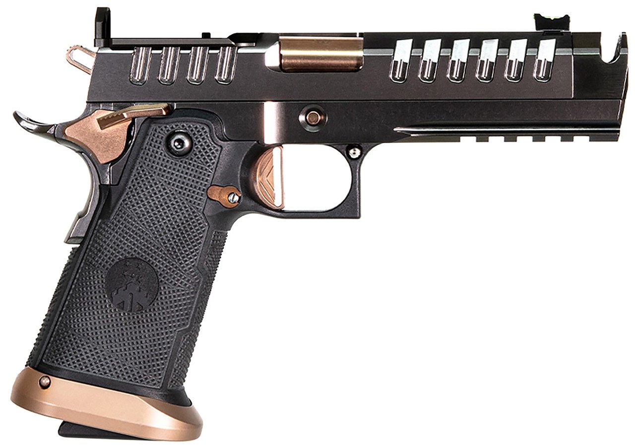 Watchtower Apache DS 9mm, 4.6" Threaded Barrel, Graphite, Copper Accents, Optic Ready, 21rd