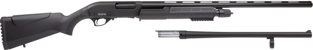 Rock Island Pump Action Combo 12 Ga, 3" Chamber 18.5" & 28" Barrels, Black, 5rd
