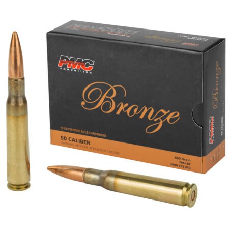 PMC Bronze 50 BMG, 660gr Full Metal Jacket Boat-Tail, 10rd Box